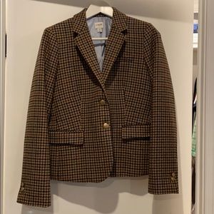 J Crew Houndstooth Schoolboy Blazer 10